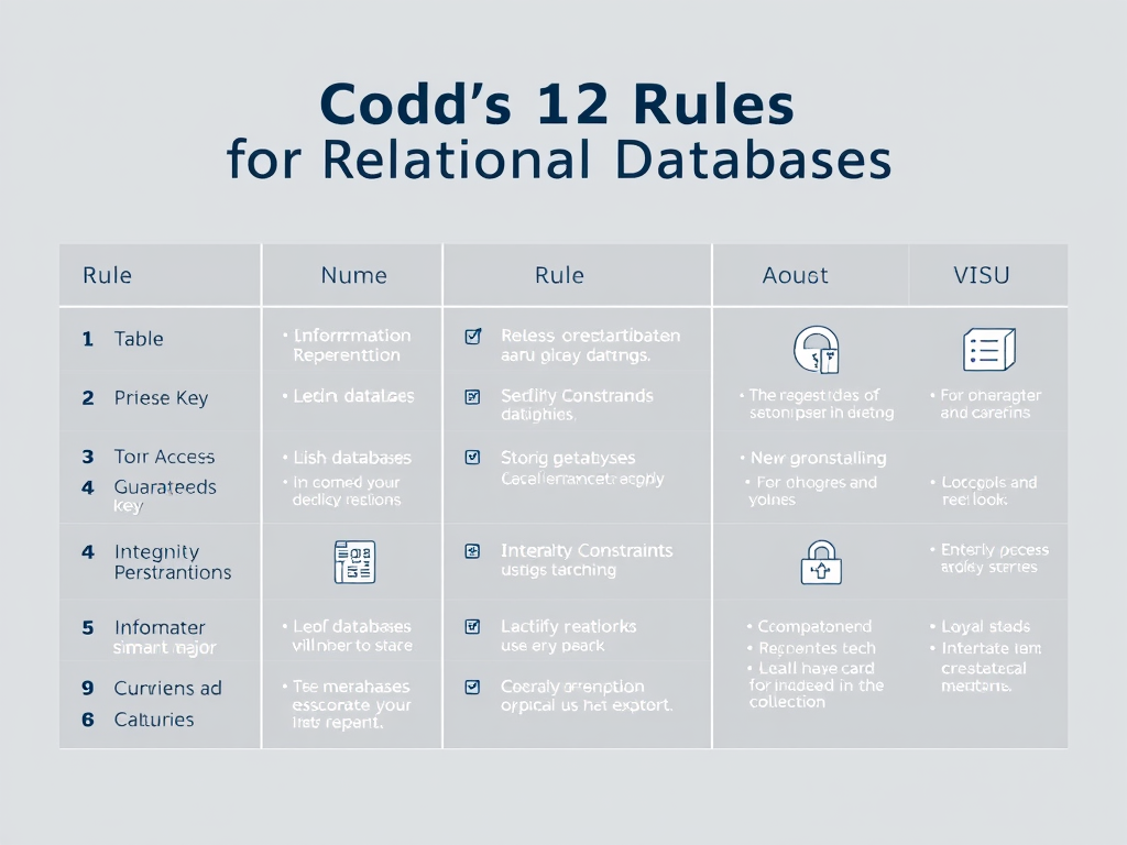 Píldora TAI XL; Las 12 Reglas de Codd para Bases de Datos Relacionales ...